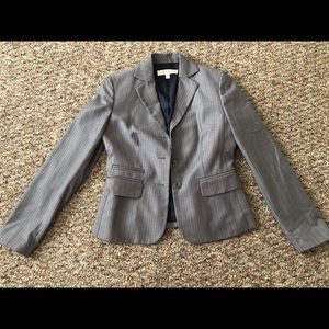 Nine West Gray Pinstripe Blazer-Size 2